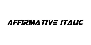 Affirmative Italic Font