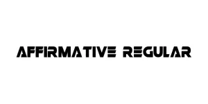 Affirmative Regular Font