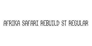 Afrika Safari Rebuild St Regular Font