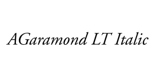 AGaramond LT Italic Font