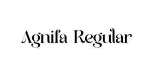 Agnifa Regular Font