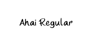 Ahai Regular Font