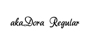 akaDora Regular Font