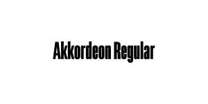 Akkordeon Regular Font
