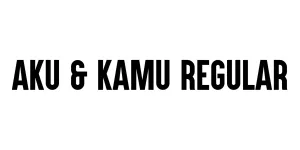 Aku & Kamu Regular Font