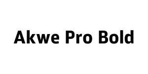 Akwe Pro Bold Font