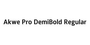Akwe Pro DemiBold Regular Font