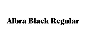 Albra Black Regular Font
