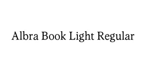 Albra Book Light Regular Font
