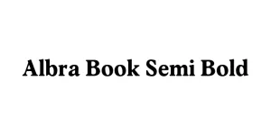 Albra Book Semi Bold Font