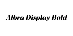 Albra Display Bold Font