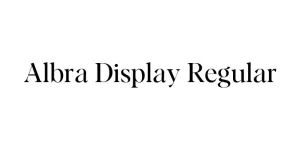 Albra Display Regular Font