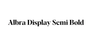 Albra Display Semi Bold Font