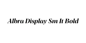 Albra Display Sm It Bold Font