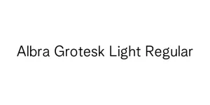 Albra Grotesk Light Regular Font