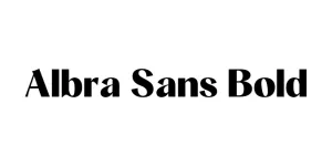 Albra Sans Bold Font