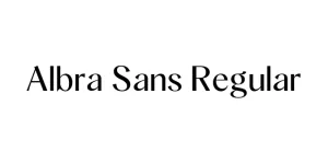 Albra Sans Regular Font