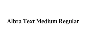 Albra Text Medium Regular Font