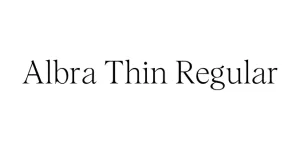 Albra Thin Regular Font