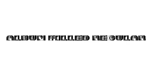 Album Filled Regular Font
