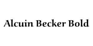Alcuin Becker Bold Font