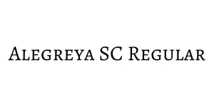 Alegreya SC Regular Font