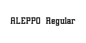 ALEPPO Regular Font
