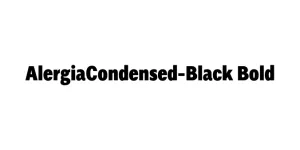 AlergiaCondensed-Black Bold Font