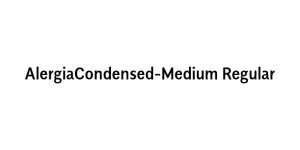 AlergiaCondensed-Medium Regular Font