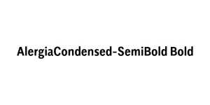 AlergiaCondensed-SemiBold Bold Font
