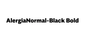 AlergiaNormal-Black Bold Font