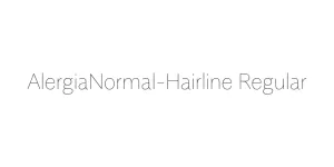 AlergiaNormal-Hairline Regular Font