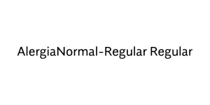AlergiaNormal-Regular Regular Font