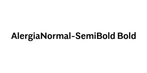 AlergiaNormal-SemiBold Bold Font