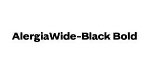 AlergiaWide-Black Bold Font