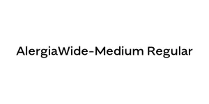 AlergiaWide-Medium Regular Font