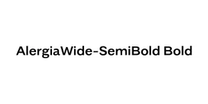 AlergiaWide-SemiBold Bold Font