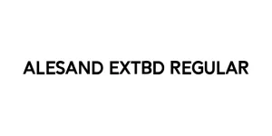 Alesand ExtBd Regular Font