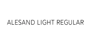 Alesand Light Regular Font
