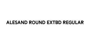 Alesand Round ExtBd Regular Font