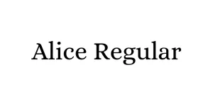Alice Regular Font