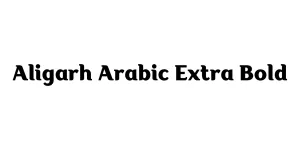 Aligarh Arabic Extra Bold Font