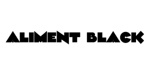 Aliment Black Font