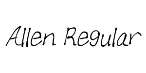 Allen Regular Font