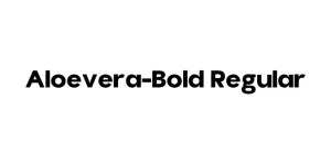 Aloevera-Bold Regular Font