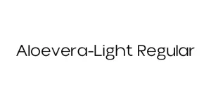 Aloevera-Light Regular Font