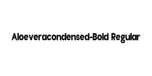 Aloeveracondensed-Bold Regular Font