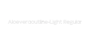Aloeveraoutline-Light Regular Font