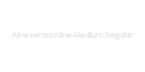 Aloeveraoutline-Medium Regular Font