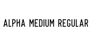 Alpha Medium Regular Font